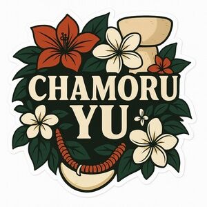Chamoru Yu Floral Sticker | Set of 3 Stickers